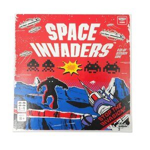 Buffalo Games Space Invaders Co-Op Dexterity Board Game 1 - 4 Players NEW Sealed